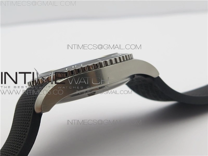 Conquest L3.840.4.56.6 Real Ceramic Bezel SS ZF 1:1 Best Edition Black dial On Rubber Strap A2824